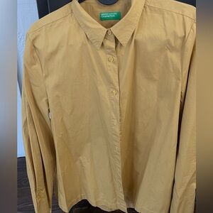 Mustard Yellow Button-Up Shirt